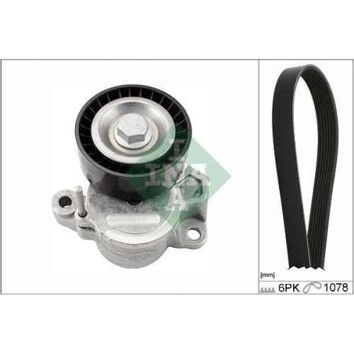 Keilrippenriemensatz Schaeffler Ina 529 0235 10 f&uuml;r Audi Seat Skoda VW