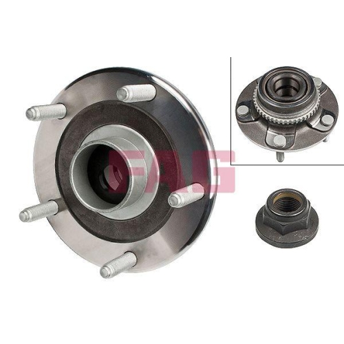 Radlagersatz Schaeffler Fag 713 6787 20 f&uuml;r Ford Hinterachse