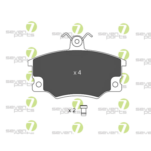 Bremsbelagsatz Scheibenbremse 7 Seven Parts SVP12271 f&uuml;r Abarth Alfa Romeo Fiat