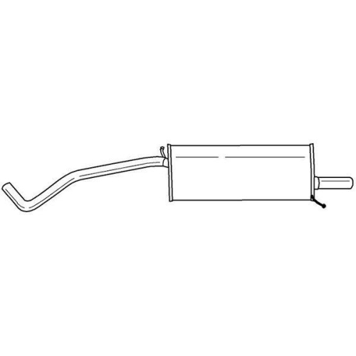 Endschalld&auml;mpfer Sigam 22661 f&uuml;r Seat