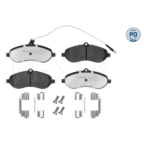 Bremsbelagsatz Scheibenbremse Meyle 025 245 9518/PD f&uuml;r Citro&euml;n Fiat Peugeot