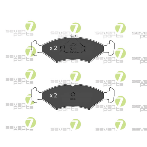 Bremsbelagsatz Scheibenbremse 7 Seven Parts SVP12340 für Ford Mazda