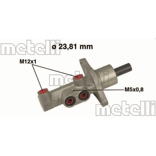 Hauptbremszylinder Metelli 05-0475 f&uuml;r Ford Volvo