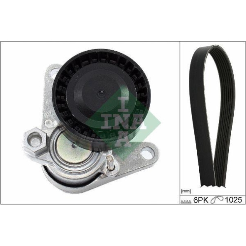 Keilrippenriemensatz Schaeffler Ina 529 0167 10 f&uuml;r Audi Seat Skoda VW