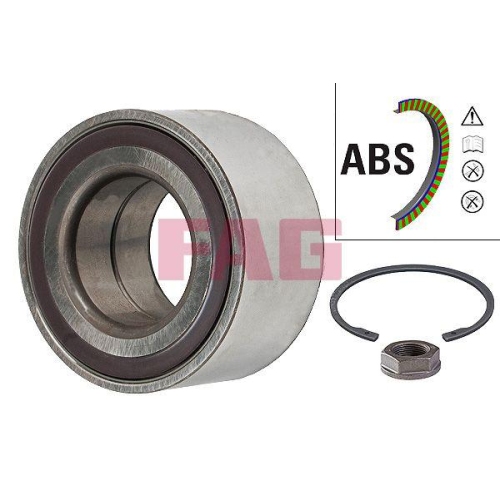 Radlagersatz Schaeffler Fag 713 6405 40 f&uuml;r Citro&euml;n Fiat Opel Peugeot Toyota