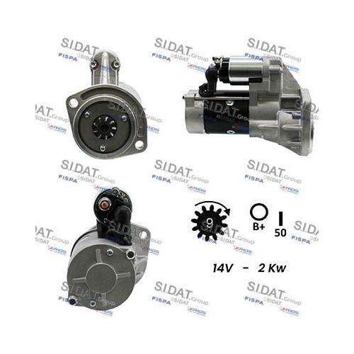 Starter Sidat S12HT0034A2 f&uuml;r Nissan Hitachi