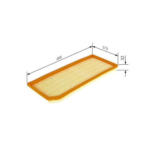 Luftfilter Bosch F026400178 f&uuml;r Audi Seat Skoda VW