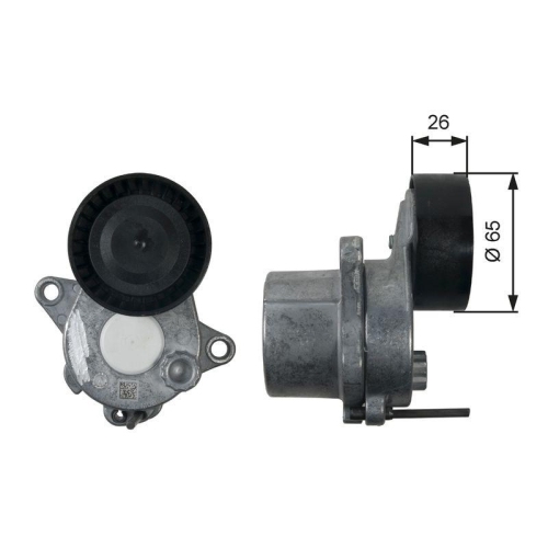 Riemenspanner Keilrippenriemen Gates T39196 Drivealign&trade; f&uuml;r Mercedes Benz