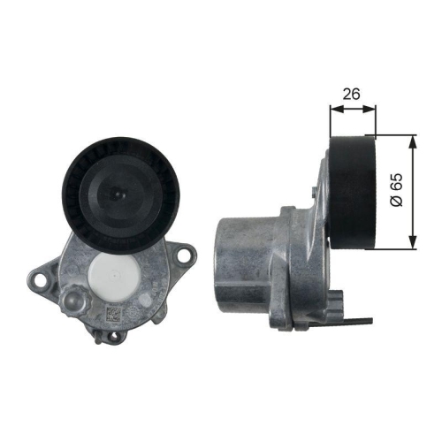 Riemenspanner Keilrippenriemen Gates T39197 Drivealign™ für Mercedes Benz