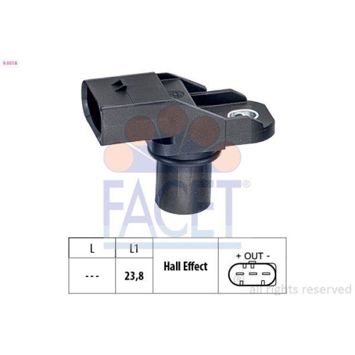 Sensor Nockenwellenposition Facet 9.0518 Made In Italy - Oe Equivalent f&uuml;r Bmw