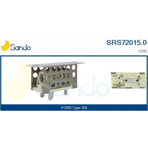 Widerstand Innenraumgebläse Sando SRS72015.0 für Ford
