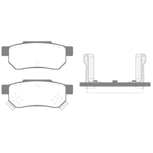 Bremsbelagsatz Scheibenbremse Raicam RA.0453.0 f&uuml;r Honda MG Opel Rover Lotus