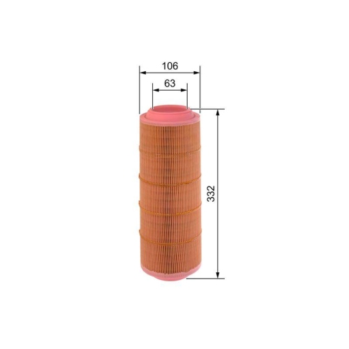 Luftfilter Bosch 1457433069 f&uuml;r Mercedes Benz Mercedes Benz Mercedes Benz