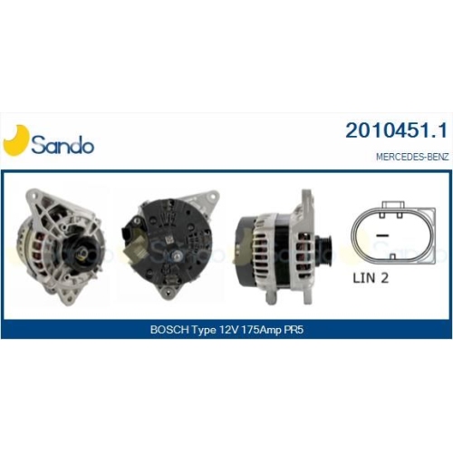 Generator Sando 2010451.1 f&uuml;r Mercedes Benz Mercedes Benz Mercedes Benz