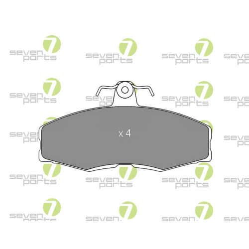 Bremsbelagsatz Scheibenbremse 7 Seven Parts SVP12560 f&uuml;r Audi Ford Seat Skoda VW