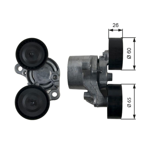 Riemenspanner Keilrippenriemen Gates T39199 Drivealign&trade; f&uuml;r Bmw