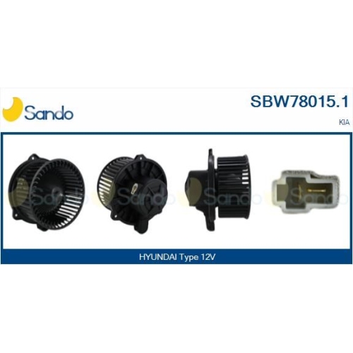 Innenraumgebläse Sando SBW78015.1 für Hyundai Für Fahrzeuge Mit/ohne Klimaanlage