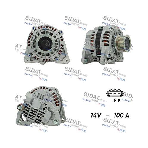 Generator Sidat A12MH0652A2 f&uuml;r Mazda Mitsubishi