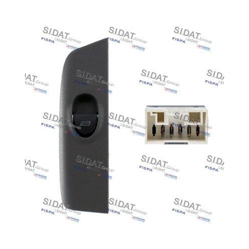 Schalter Fensterheber Sidat 5.145619 für Alfa Romeo Fiat Lancia Vorne Rechts