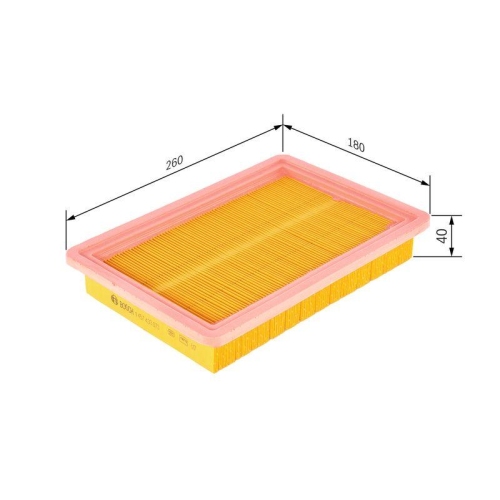 Luftfilter Bosch 1457433073 f&uuml;r Gmc Hyundai