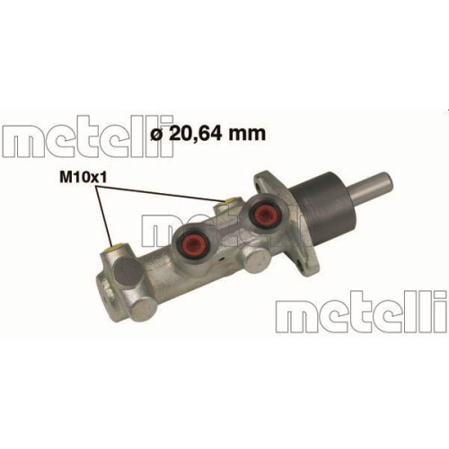 Hauptbremszylinder Metelli 05-0523 f&uuml;r Fiat
