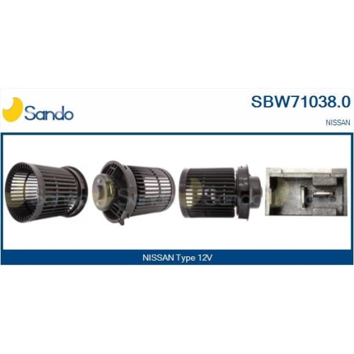 Innenraumgebl&auml;se Sando SBW71038.0 f&uuml;r Nissan F&uuml;r Fahrzeuge Mit/ohne Klimaanlage