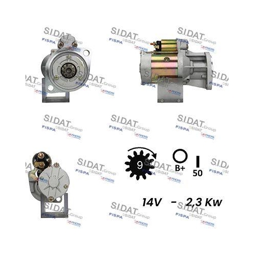 Starter Sidat S12HT0539A2 f&uuml;r Isuzu Hitachi