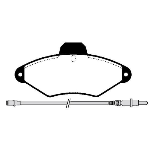 Bremsbelagsatz Scheibenbremse Raicam RA.0438.0 f&uuml;r Citro&euml;n Vorderachse