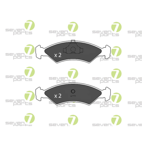 Bremsbelagsatz Scheibenbremse 7 Seven Parts SVP12830 f&uuml;r Ford 1. Vorderachse
