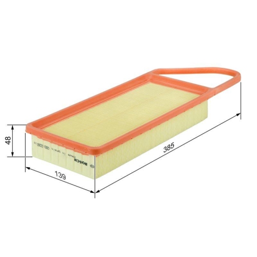 Luftfilter Bosch 1457433076 f&uuml;r Citro&euml;n Ford Mazda Peugeot Toyota Amc