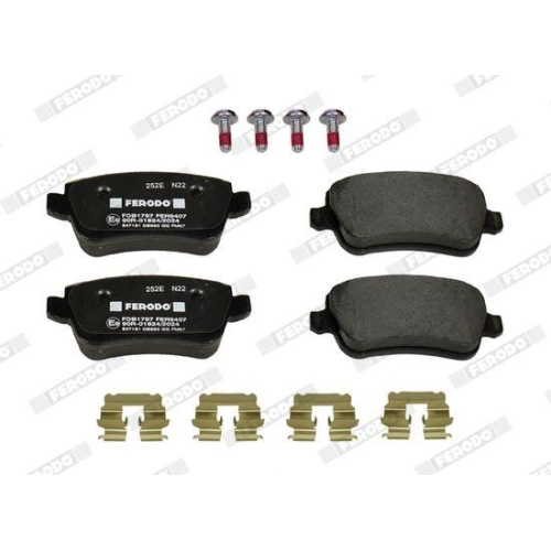 Bremsbelagsatz Scheibenbremse Ferodo FDB1797 Premier f&uuml;r Fiat Hinterachse
