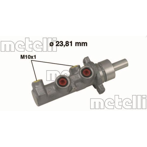 Hauptbremszylinder Metelli 05-0529 f&uuml;r Fiat Lancia