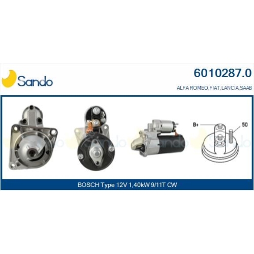 Starter Sando 6010287.0 f&uuml;r Fiat