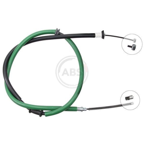 Seilzug Feststellbremse A.b.s. K16847 für Citroën Fiat Peugeot Hinten Links