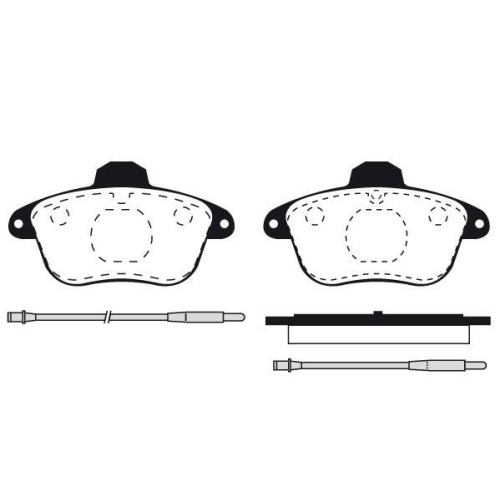Bremsbelagsatz Scheibenbremse Raicam RA.0441.0 f&uuml;r Citro&euml;n Renault Alpine