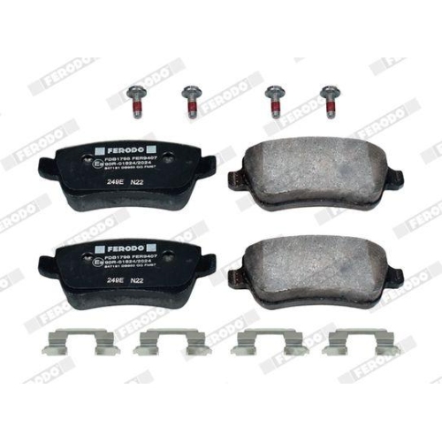Bremsbelagsatz Scheibenbremse Ferodo FDB1798 Premier f&uuml;r Fiat Hinterachse