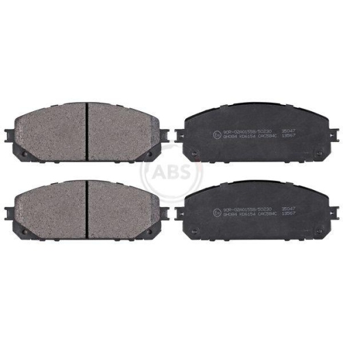 Bremsbelagsatz Scheibenbremse A.b.s. 35047 f&uuml;r Fiat / Lancia Jeep Vorderachse