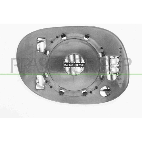 Spiegelglas Außenspiegel Prasco CI3047515 für Citroën Peugeot Links