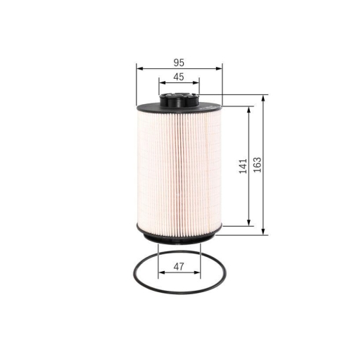 Kraftstofffilter Bosch F026402070 f&uuml;r Renault Volvo Deutz Fahr Deutz Fahr