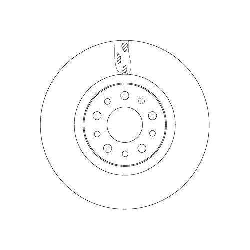 Bremsscheibe Trw DF6933 f&uuml;r Fiat Vorderachse