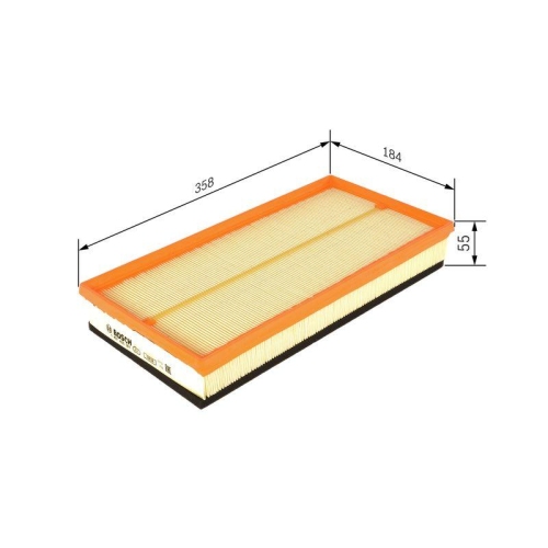 Luftfilter Bosch 1457433081 f&uuml;r Audi Seat Skoda VW