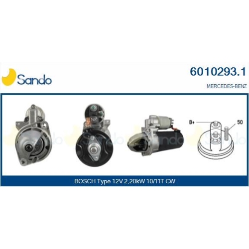 Starter Sando 6010293.1 f&uuml;r Mercedes Benz Mercedes Benz Mercedes Benz