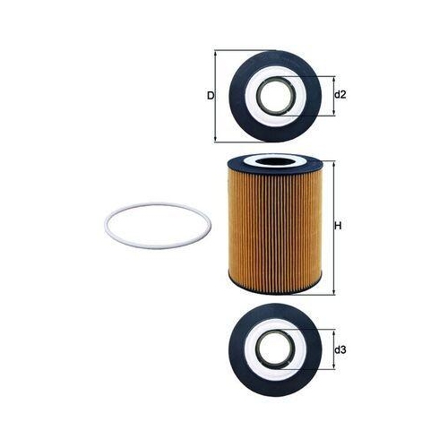 &Ouml;lfilter Mahle OX 359D f&uuml;r Daf