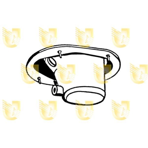 Schalthebelverkleidung Unigom X39511 für Fiat Außen Unten