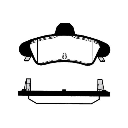Bremsbelagsatz Scheibenbremse Raicam RA.0450.2 f&uuml;r Ford Hinterachse