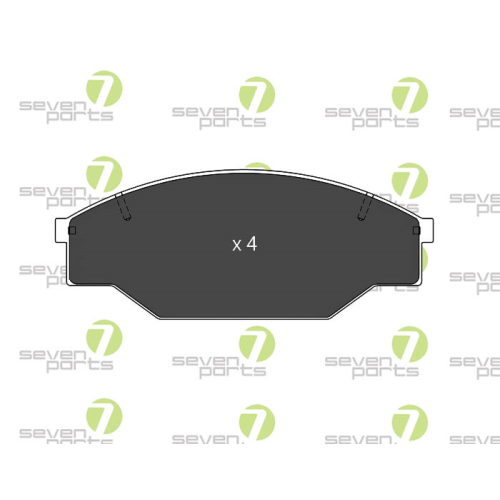 Bremsbelagsatz Scheibenbremse 7 Seven Parts SVP13030 f&uuml;r Audi Lexus Seat Skoda
