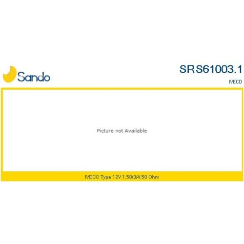 Widerstand Innenraumgebl&auml;se Sando SRS61003.1 f&uuml;r Iveco