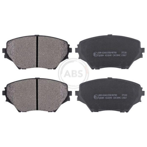 Bremsbelagsatz Scheibenbremse A.b.s. 37230 f&uuml;r Toyota Vorderachse