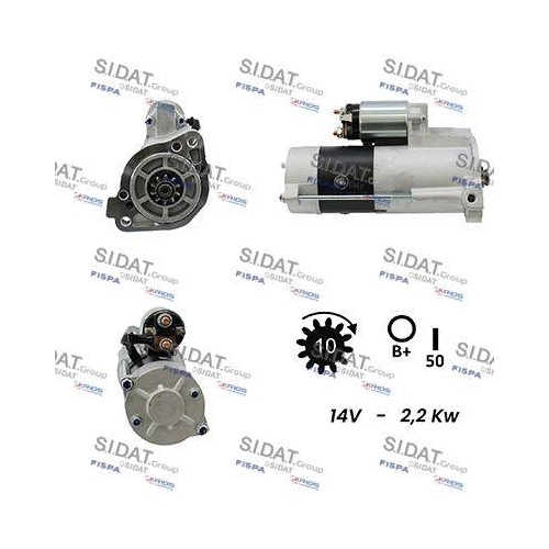 Starter Sidat S12MH0041A2 f&uuml;r Mitsubishi