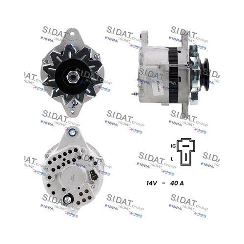 Generator Sidat A12MH0707A2 f&uuml;r Mitsubishi Subaru Suzuki Hitachi Dana
